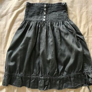 Green strapless top by Brandy Melville